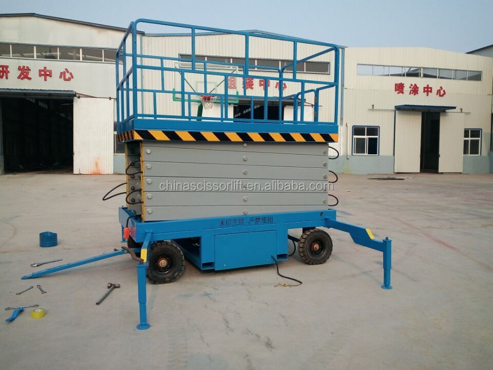 10M Mobile Electric Scissor Lift/Hydraulic Scissor Lift Platform