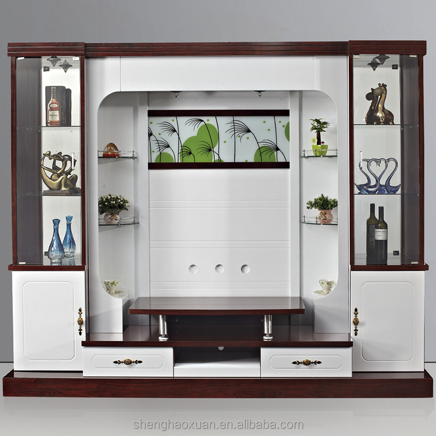 Shx Design Living Room Tv Set Furniture 9905# Led Tv Wall Units ...