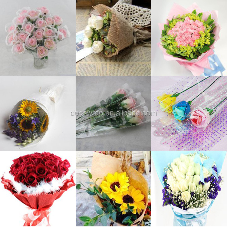 単バラ用花の袖、 プラスチックの花の袋仕入れ・メーカー・工場
