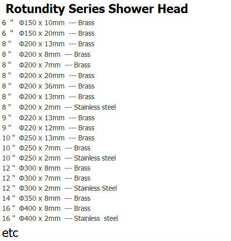 バスルームの真鍮の降雨のシャワーヘッド仕入れ・メーカー・工場