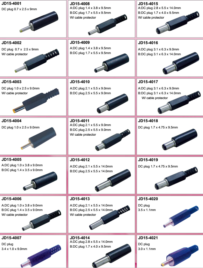 X5.5mm2.1mm9ミリメートルdcオス電源コネクタプラグジャック仕入れ・メーカー・工場