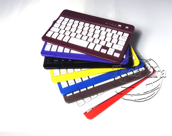 カラフルな2014年wholeseal7インチ用のbluetoothキーボード付きタブレットサムスンギャラックスpuレザーケース問屋・仕入れ・卸・卸売り