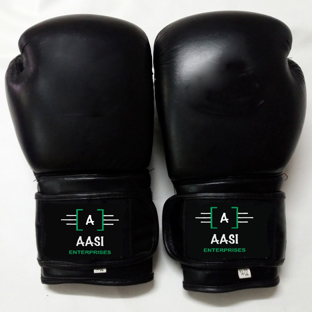 Custom Brand Logo Training Boxing Gloves For Sale Blue Black High