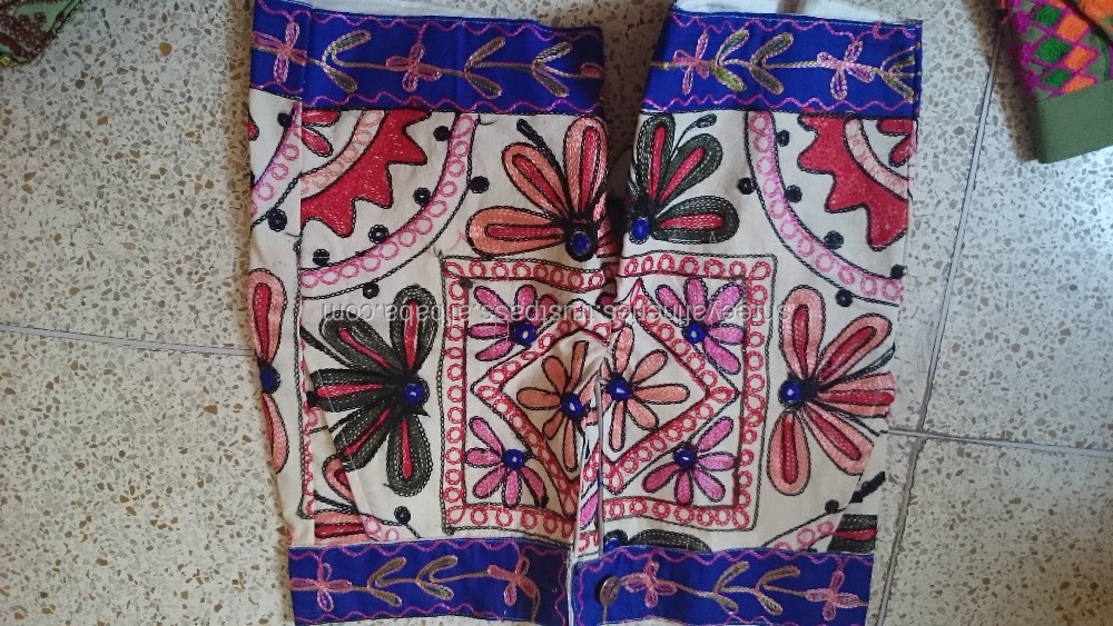 花のパターン刺繍布自由奔放に生きるのインドのジャラショーツ仕入れ・メーカー・工場