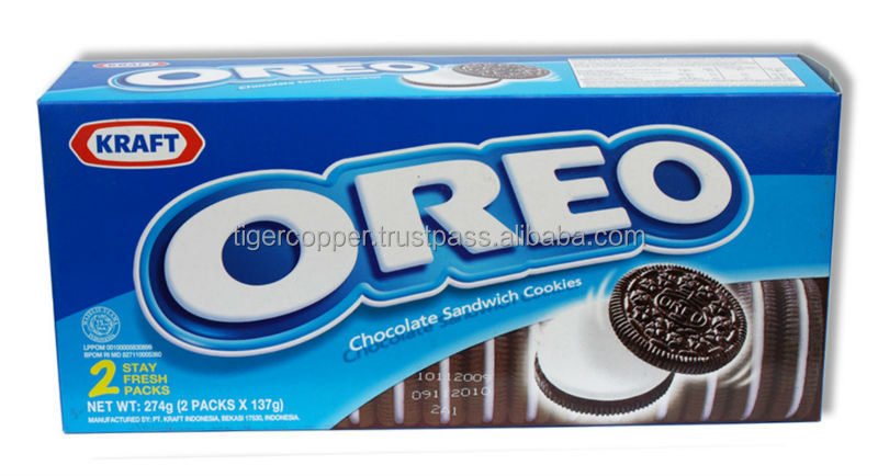 OREO CHOCOLATE SANDWICH COOKIES BOX 274G/OREO CHOCOLATE BISCUITS/OREO BISCUIT/OREO COOKIES