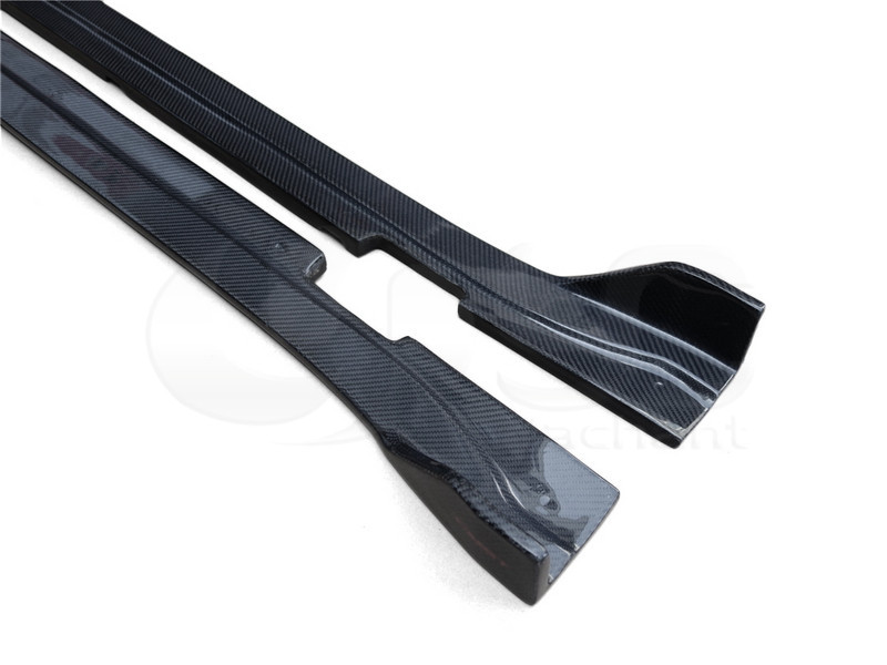 2014-2016 Porsche Panamera 971 YC Design Style Side Skirt Extension Underboard CF (3).JPG