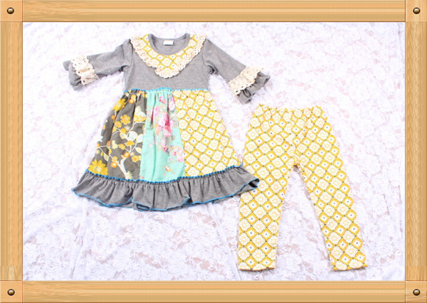 ファッション女の子の四つ葉2015新生児服パジャマ赤ちゃんの服の衣装トルコ子供服スーツパジャマセット仕入れ・メーカー・工場
