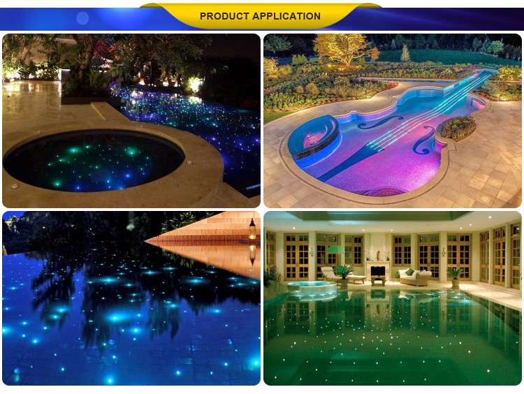 Swimming Pool Fibre Optic Sky Star Using With End Fitting Fiber And Big