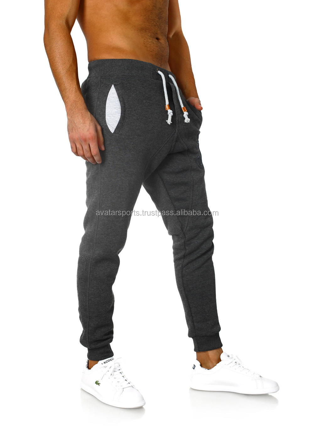 新しいファッションカジュアルメンズズボンの男性のズボンをハーレムドロップ股灰色と赤仕入れ・メーカー・工場