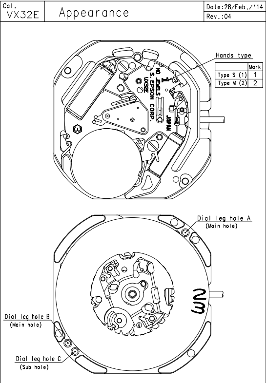 tmi vx32 quartz watch movement Alibaba