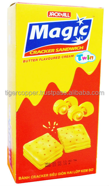 MAGIC TWIN CRACKER SANDWICH CHOCOLATE FLAVOURED CREAM BOX 300G/MAGIC COOKIES/MAGIC BISCUITS