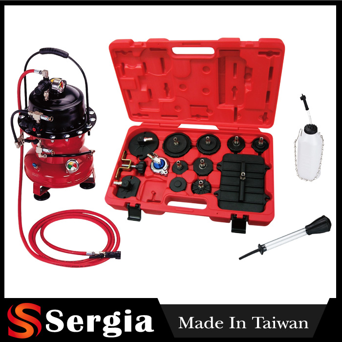 Air Operated 6 Litre Capacity Tank Pressure Brake Bleeder With Air Tank