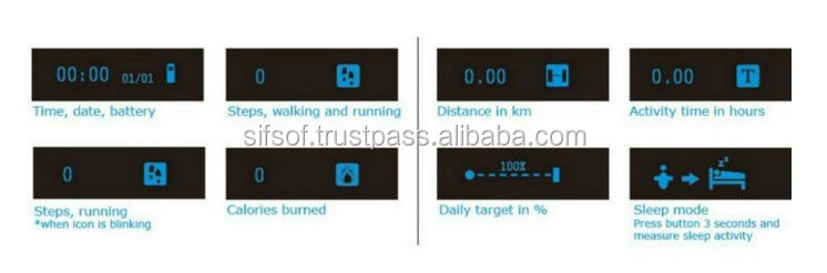 SIFIT-3.5防水ブレスレット歩数計、スリープモード、消費カロリー、ウォーキング距離、api空く仕入れ・メーカー・工場