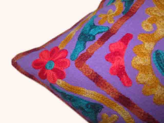 手刺繍の作品のソファーのクッションカバー/rajashtaniデザインの手刺繍のクッションカバー仕入れ・メーカー・工場