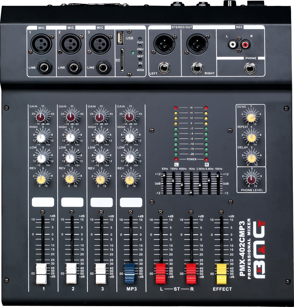 bmg pdx 8-channels small audio mixer