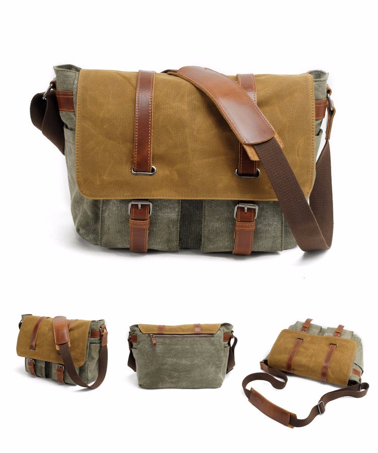 waxed canvas DSLR camera messenger bag (13).jpg