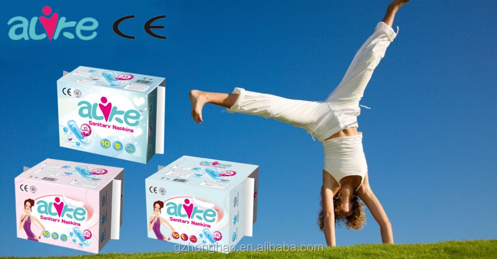 Women Disposable Sanitary Napkins With Wings Dubai Cotton Sanitary Pads