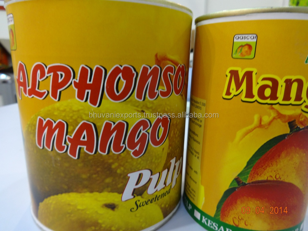 alphonso mango pulp/mango pulp/frozen mango pulp/canned mangos