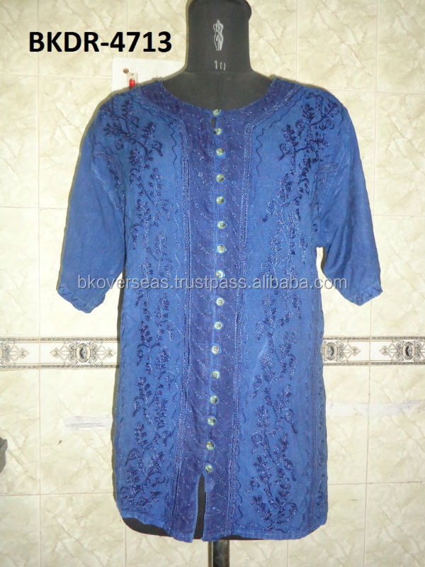 India dress acid rayon