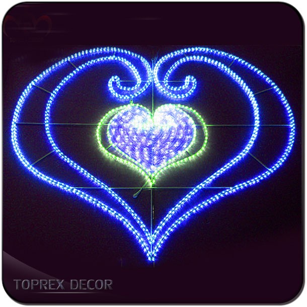 Love Motif Led Red Heart Shaped Lights Decorations Buy Led Red