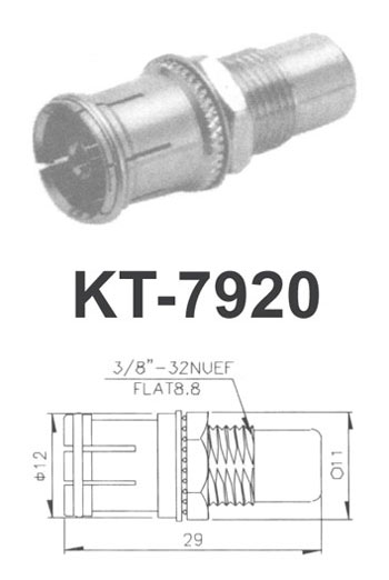 (kt- 7920) クイックpalメスrcaメスバルクヘッドコネクタrf同軸コネクタテレビ仕入れ・メーカー・工場