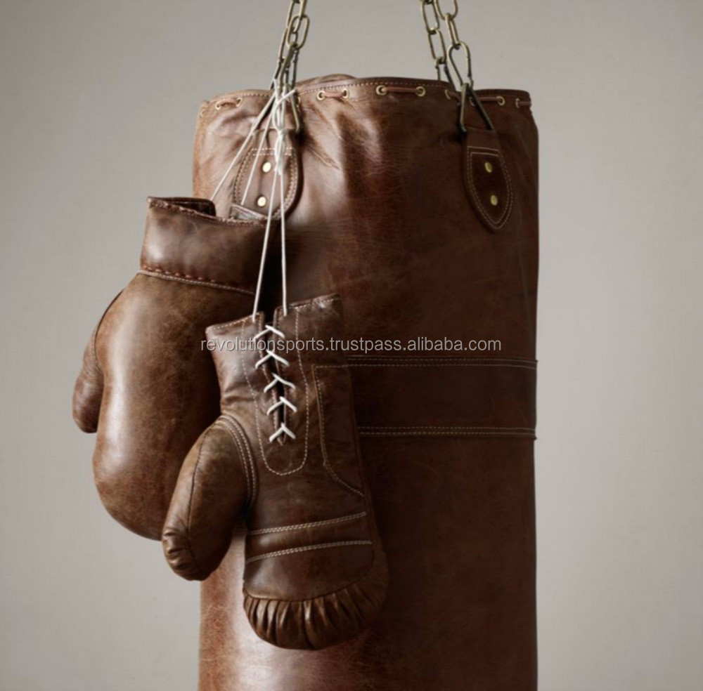 100 Crunch Vintage Leather Punching Bag 2018 Collection Hot Seller