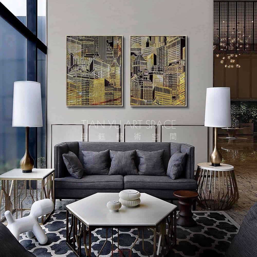 Nieuwste 3d muur painting champagne kleur diy kristal diamant ... Kleur ontwerp muur