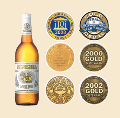 Singha Beer Glass Bottle 330ml Premium Quality Thailand Beer