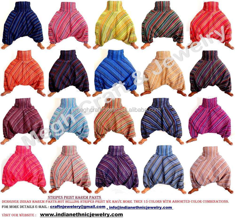 stripe indian cotton aladin harem pants.jpg