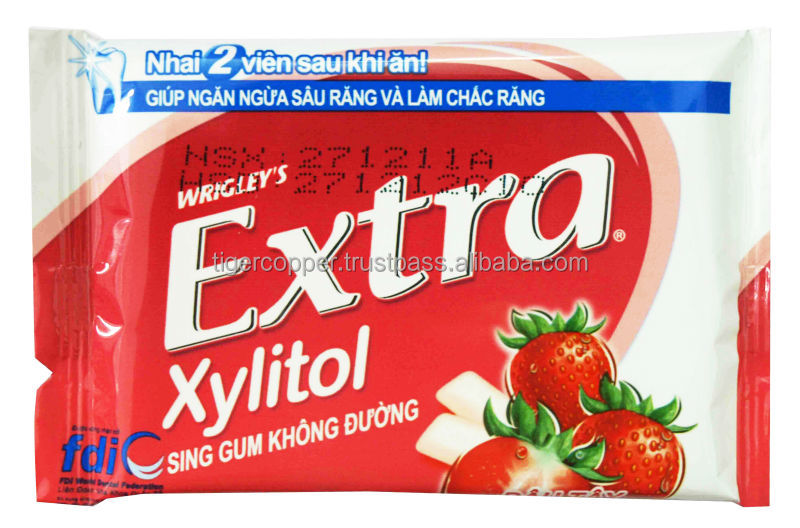 EXTRA XYLITOL STRAWBERRY GUM BLISTER 11.2G/WRIGLEYS CHEWING GUM/SUGAR FREE XYLITOL GUM