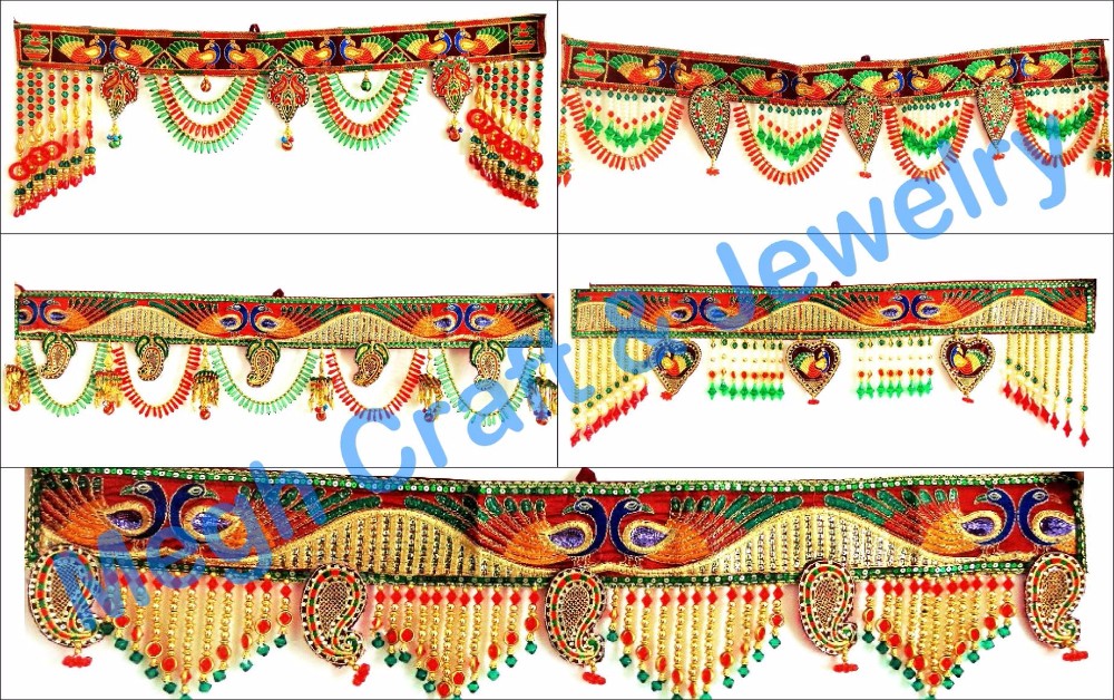 Indian Crystal Beaded Door Hanging Wholesale Vintage Toran