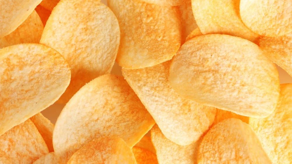 slide potato crisps hot&spicy flavor canister 160g, slide potato