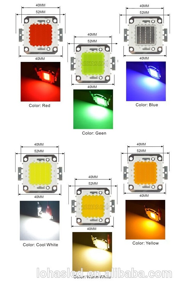 9ボルト12ボルト34ボルトdc cob ledチップ70ワット、 20ワット、 40ワット、 10ワット、 60ワット、 50ワット、 100ワット、 30ワット、 90ワット、 80ワットハイパワーledチップ600ワットcob ledチップを育てる仕入れ・メーカー・工場