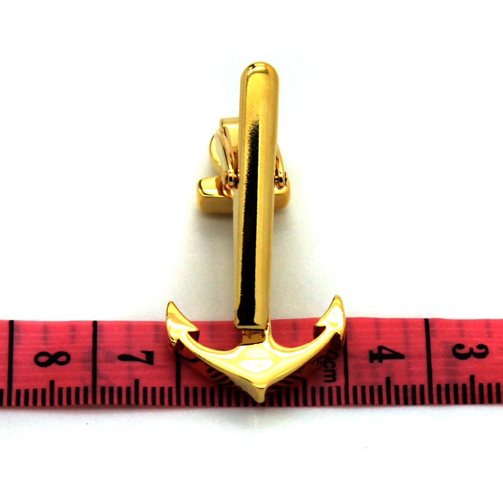 ゴールドアンカーメタルネクタイクリップ6ミリメートルthichness良い品質面白いタイクリップ仕入れ・メーカー・工場