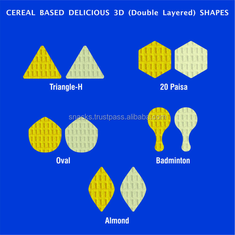 Best Quality Cereal Based Double Layered Snacks Pellets