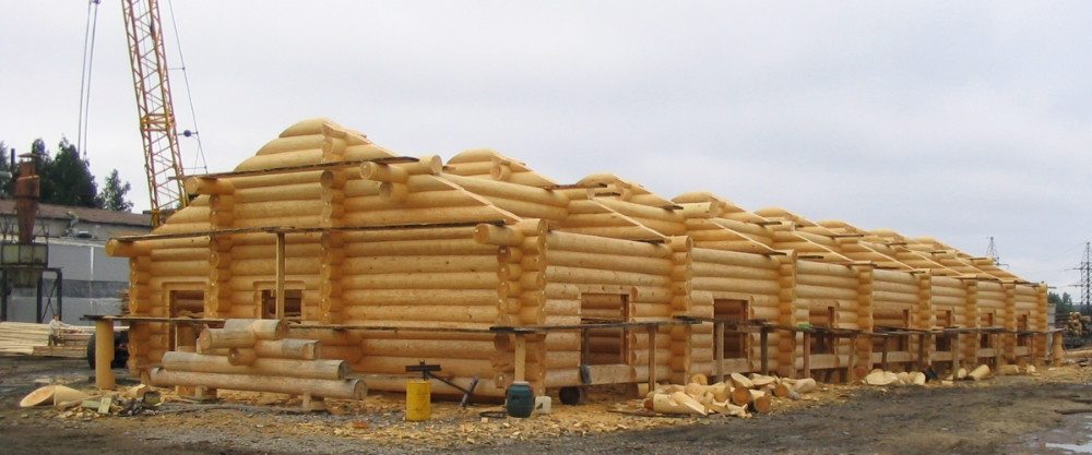 Hand Crafted Big Square Log Homes From Siberian Pine And Larch