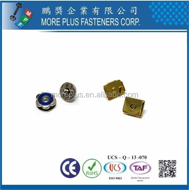 台湾真鍮金属銅ゴールド メッキ鋼磁気縫製スナップ ボタン仕入れ・メーカー・工場