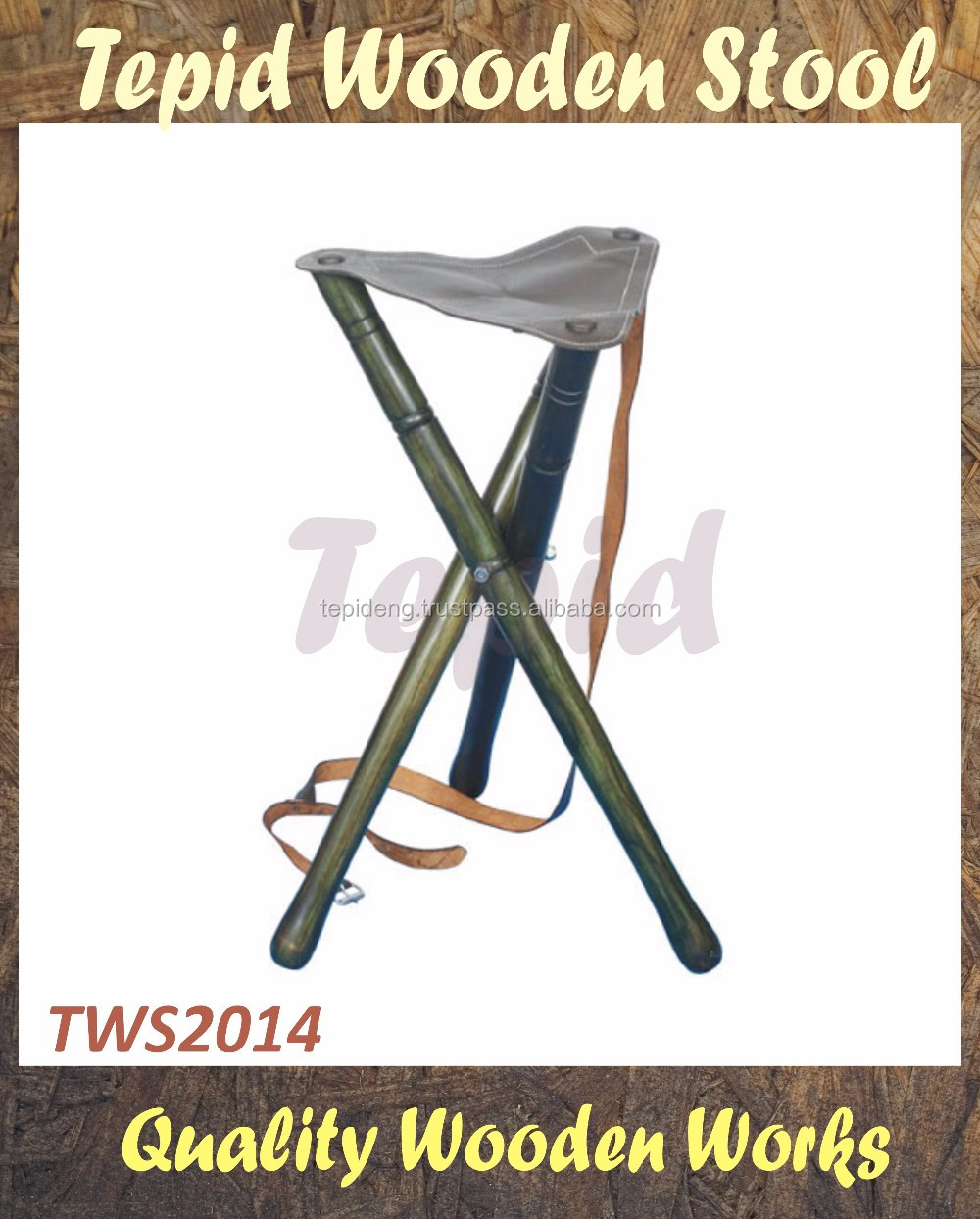 安いシンプルなデザインバー家具椅子バースツールウッド脚、 最高品質木製三脚スツール仕入れ・メーカー・工場