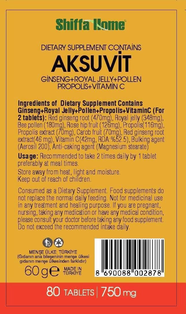 Aksuvit Ingredients