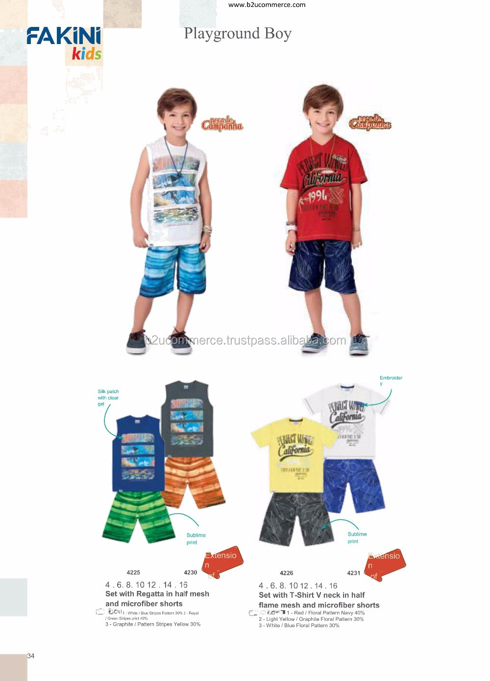 新しい男の子の衣類のコレクションfakini2016ホットファッションの子供たちの遊び場の休日仕入れ・メーカー・工場