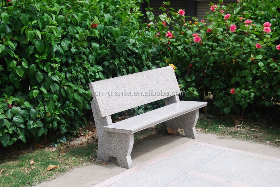 gray stone garden benches and tables for sale