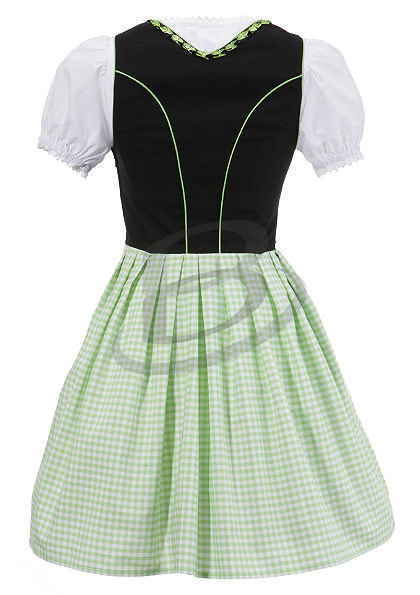 カスタムミニギャザースカートブラウスとのエプロン・/trachtenギャザースカートのドレス/伝統的なバイエルンギャザースカート( trachtenギャザースカート)仕入れ・メーカー・工場