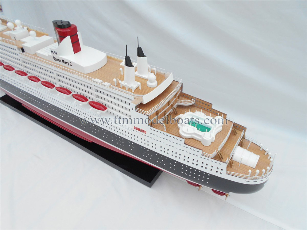 クイーンメリー2木製モデルのクルーズ船仕入れ・メーカー・工場