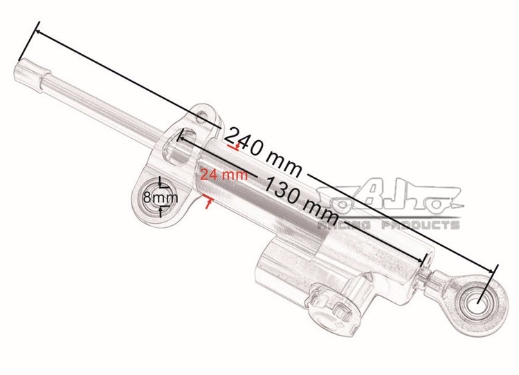 Bjsd001 Motorbike Steering Damper For Yamaha Rx100 Motorcycle Cnc