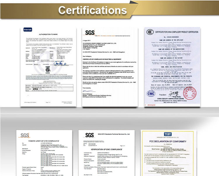 Certifications