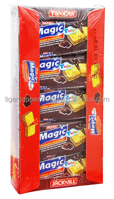 MAGIC TWIN CRACKER SANDWICH BUTTER FLAVOURED CREAM BOX 300G/MAGIC COOKIES/MAGIC BISCUITS
