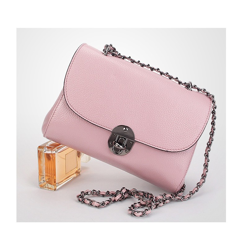 2016 Genuine Leather Mini Shoulder Bag With Long Chain For Lady Wholesale Handmade Small Bag ...