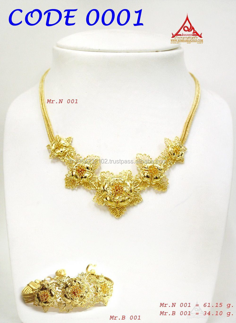 collier or thailandais collier or thailandais