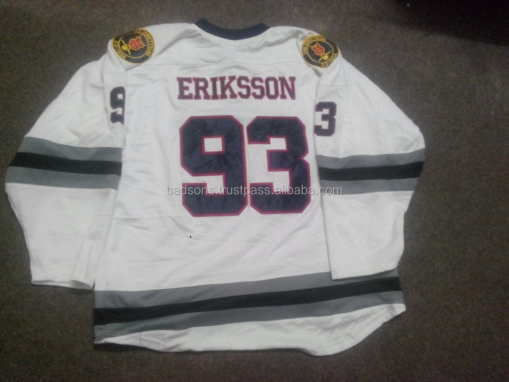 Custom Made Ice Hockey Jerseys Paypal Accepted Ice Hockey Goalie Jerseys Tackle Twill Embroidery