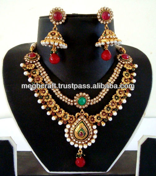 One gram gold jewelry - Online wholesale jewelry - Wholesale indian jewelry - Indian fancy ...